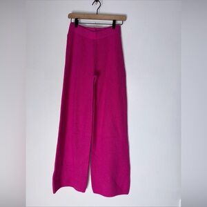 NWT Gap XS Hot‎ Pink Wide Leg Sweater Pants